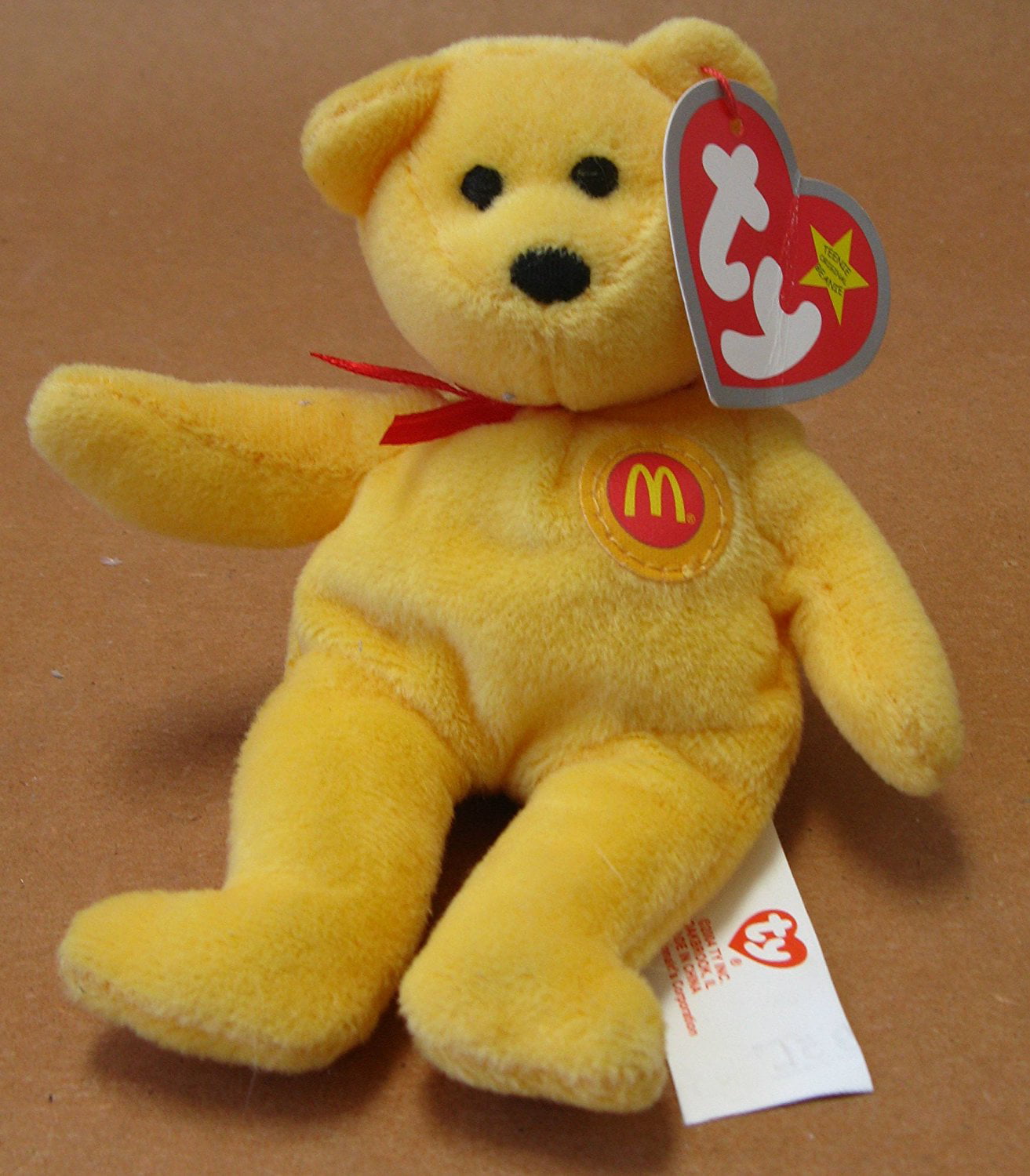 Ty McDonald's Happy Meal Toy Teenie Beanie Babies #7 Happy Meal the Bear 2004 