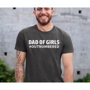 BLACKBIRD MOTORCYCLE WEAR Dad Of Girls #outnumbered T-Shirt, Dad Shirt, Daddy and Me Outfit, Fathers Day Gift, Father and daughter Matching Shirts,Girl Dad Gift