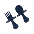 thumbnail image 5 of Grabease Juego de 2 Cubiertos Cuchara y Tenedor de Alimentación , 7+ Meses, Ergonómicas, Libre de BPA, Azul Marino, 5 of 5