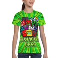 thumbnail image 3 of Geometry Dash Kids T-Shirt 3d Printed Graphic T-Shirts Boys And Girls Short Sleeve Shirts For Youth Kids X-Small, 3 of 7