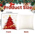 4PCS Christmas Pillow Covers 18x18 inch Winter Throw Pillow Covers Red
