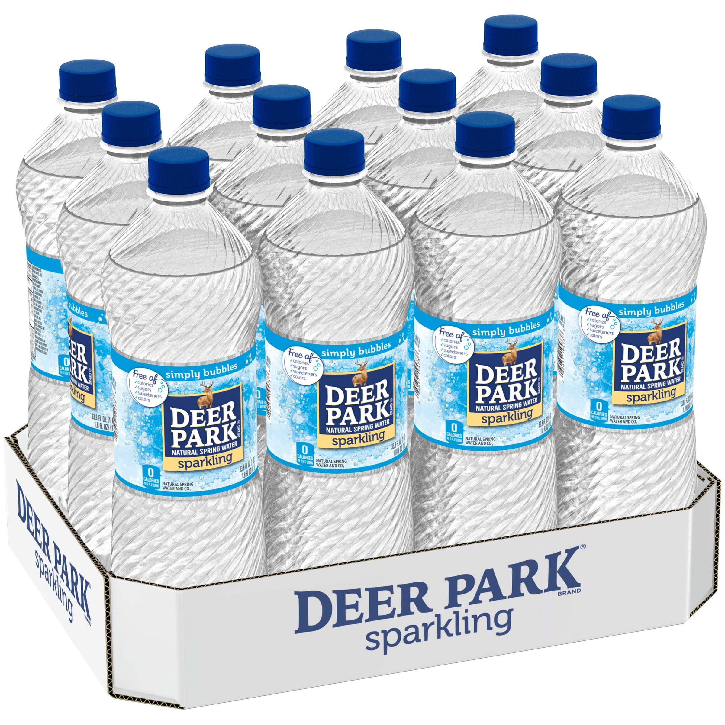 Deer Park Simply Bubbles Sparkling Water, 33.8 Fl. Oz., 12 Pack