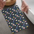 thumbnail image 2 of Pioneer Flower Floral Print Pattern Bathroom Rugs Mat, Non Slip Microfiber Bathroom Rug with Rubber Backing, Soft Mats for Bathroom Floor Tub Shower, 20"x32", 2 of 5