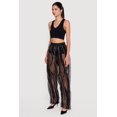 thumbnail image 2 of Women's Contrast Ruffle Trim Organza Pants, 2 of 4