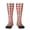 2 Black-2, variant on Canadian Maple Leaf Flag Knee High Socks for Women Long Leg Warmers Socks