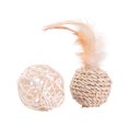 thumbnail image 1 of Hearth & Gear Pet Toy Set For Cats And Dogs Universal Rattan Woven Feather Interactive Sound Combination Friendly Scratch Pet Supplies Set Linen Accessories Accessories for Sled Dogs Dog Owners, 1 of 6