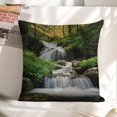 thumbnail image 5 of Waterfall, forest, stream Linen toss pillowcase decoration pillowcase gifting preferred 20x20 inch cushion cover 2 sets sofa pillowcase sofa bedroom living room car, 5 of 6