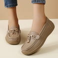 thumbnail image 5 of Willtoo Womens Wide Toe Loafers Slip On Comfort Platform Walking Shoes Casual Non Slip Flat Loafers for Daily Work Wear, 5 of 5