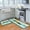 Blue, variant on Teal Kitchen Rugs and Mats Non Skid Washable, Kitchen Mat Set of 2 for Floor Kitchen Runner Rug Sets Turquoise Kitchen Decor and Accessories (17.3"x47.2"+17.3"x23.6", Teal)