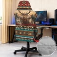 thumbnail image 6 of Whosucclay Aztec Tribe Deer Wolf Print 4 Pcs Gaming Chair Cover with 2 Pcs Armrest Slipcover, Stretchable Elastic Fit Cat Scratch Proof Gaming Chair Seat Cover Decor for Home, Studio, 6 of 8