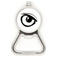 thumbnail image 1 of Vector Eye Decoration Black Pattern Metal Beer Bottle Cap Opener Duty Stainless Steel, 1 of 3
