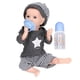 thumbnail image 5 of 12-inch reborn baby dolls flexible limbs soft silicone lifelike doll toy with milk bottle boy, 5 of 5