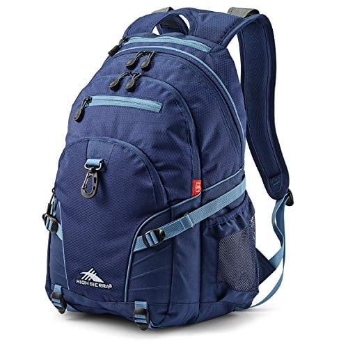 Mochila High Sierra Loop, escuela, viajes, trabajo, funda tablet, color True Navy/Graphite Blue, talla única