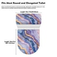 thumbnail image 7 of Yuyamidu Purple Marble Print Toilet Tank Cover Toilet Lid Accessories Universal Fit Size 2 PCS Toilet Lid Dust Cover Set Dust Splash Resistant Toilet Seat Covers, 7 of 7