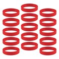 thumbnail image 4 of 15 Piezas Paquete de Silicona de Goma de Moda Sunnimix Rojo Pulsera de silicona, 4 of 7