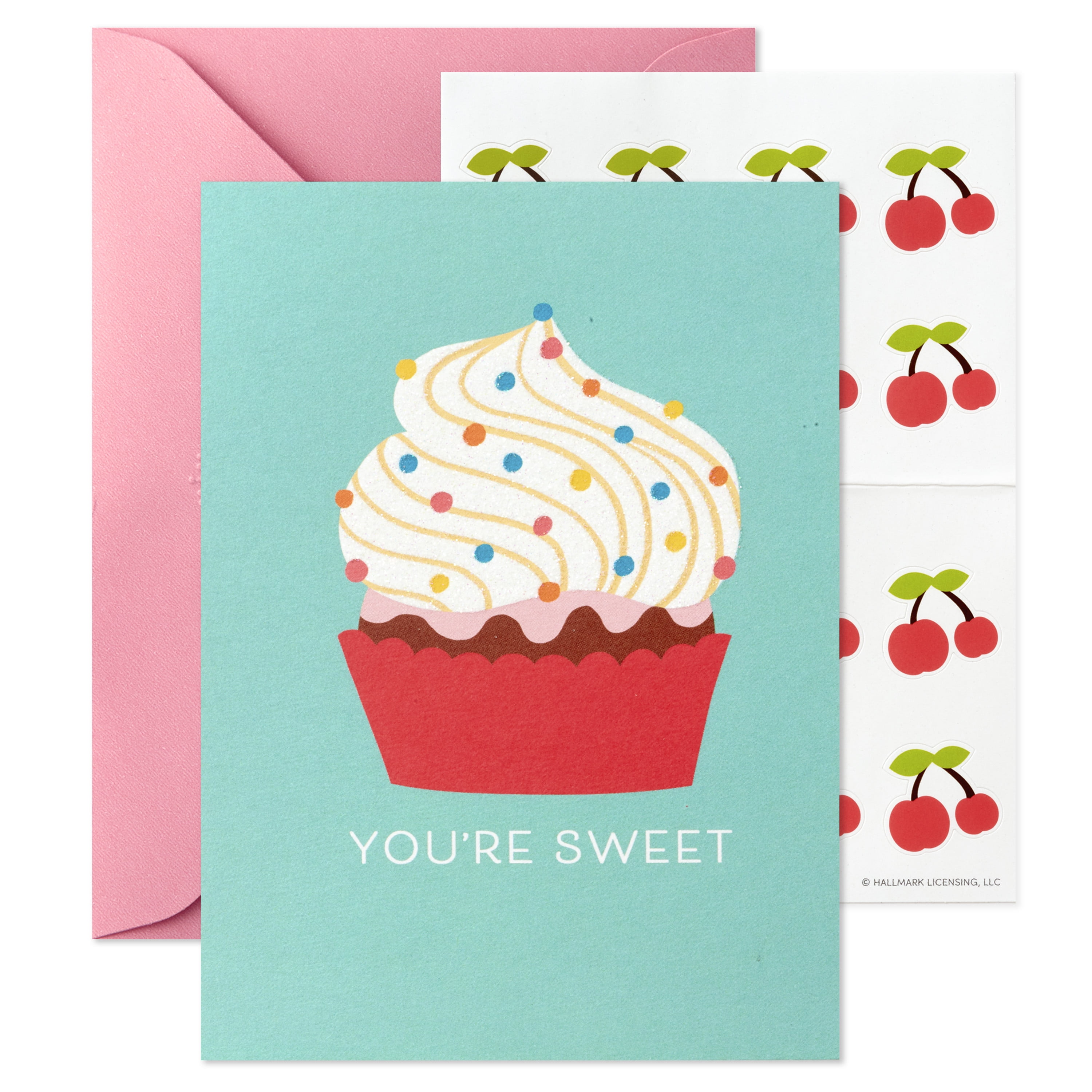 Hallmark Blank Thank-You Notes With Seals, Sweet Cupcakes, 12 ct.