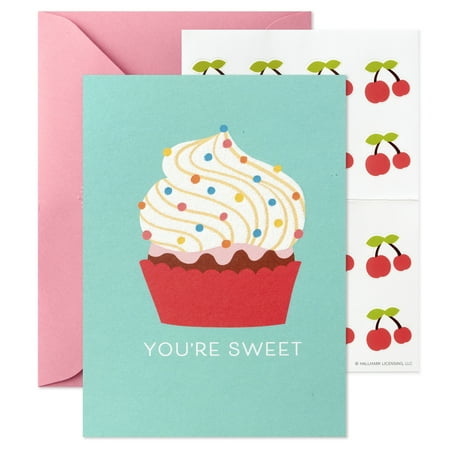 Hallmark Blank Thank-You Notes With Seals  Sweet Cupcakes  12 ct.