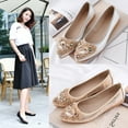 thumbnail image 3 of 1 Paire de Mocassins pour Femmes avec Strass, Réutilisables et Lavables pour Fête d'Été, Chaussures Plates pour Filles, Chaussures de Ballet Argent Taille 45, 3 of 9