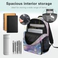 thumbnail image 5 of Pzuqiu Galaxy Star Axolotl Kids Backpack for Students Ages 6-18 Cute 17 Inch Large Capacity Scholbag for Preschool Elementary Middle High School Back to School Travel Use, 5 of 7