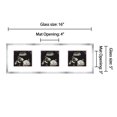 thumbnail image 2 of 16x5 Silver Sonogram Frame with White on Pink Mats with 3 Openings to Display 3 4x3 Sonograms -, 2 of 6