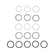 Goody Ouchless Black Geometric Hair Elastics, 30 Count