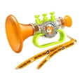 thumbnail image 1 of Silbato de juguete para niños, trompeta, juguete musical para fiestas, con forma de trompeta pequeña, educativo para niños y niñas de 2, 3 y 4 años., 1 of 8