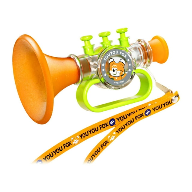 Silbato de juguete para niños, trompeta, juguete musical para fiestas, con forma de trompeta pequeña, educativo para niños y niñas de 2, 3 y 4 años.