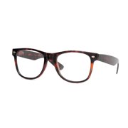 Clear Retro Fashion Attitude Eyewear , Tortoise Shell Demi