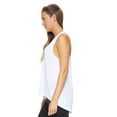 thumbnail image 2 of Expert Brand USA-Made Women's Siro Casual V-Neck Tunic Tank Top, White, Medium, 2 of 5