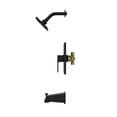 thumbnail image 4 of Belanger QUA90CMB Single Handle Tub and Shower Faucet, Matte Black, 4 of 9