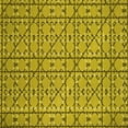thumbnail image 1 of Ahgly Company Indoor Square Patterned Dark Yellow Green Area Rugs, 8' Square, 1 of 6