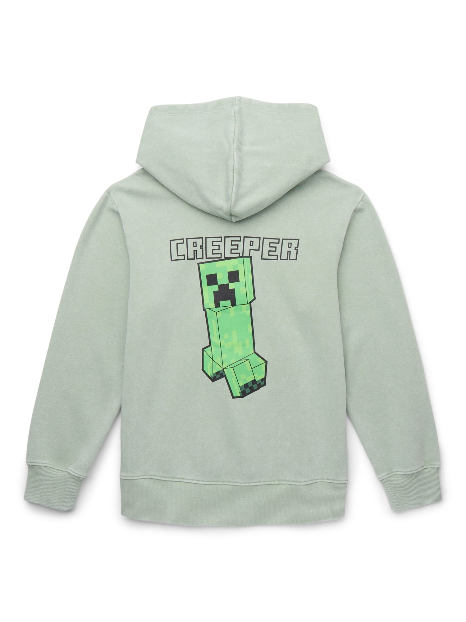 Minecraft Boys Creeper Graphic Pullover Hoodie, Sizes XS-XXL