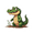 7A, variant on Cute Crocodile Stationery Stickers Animal DIY Stickers Teacher Reward Stickers for Laptop Suitcase Phone