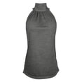 thumbnail image 5 of RMGVDSD Womens Tank Tops Sleeveless Tie Neck Spring Summer Tops Loose Casual Halter Tank Top Solid Color Tie Back Blouses Trendy Clothes Temperament Blouses, 5 of 6