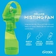 thumbnail image 2 of O2COOL 3.5 inch Battery Powered Misting Fan for Personal Cooling (2 Pack) - Green, 2 of 5