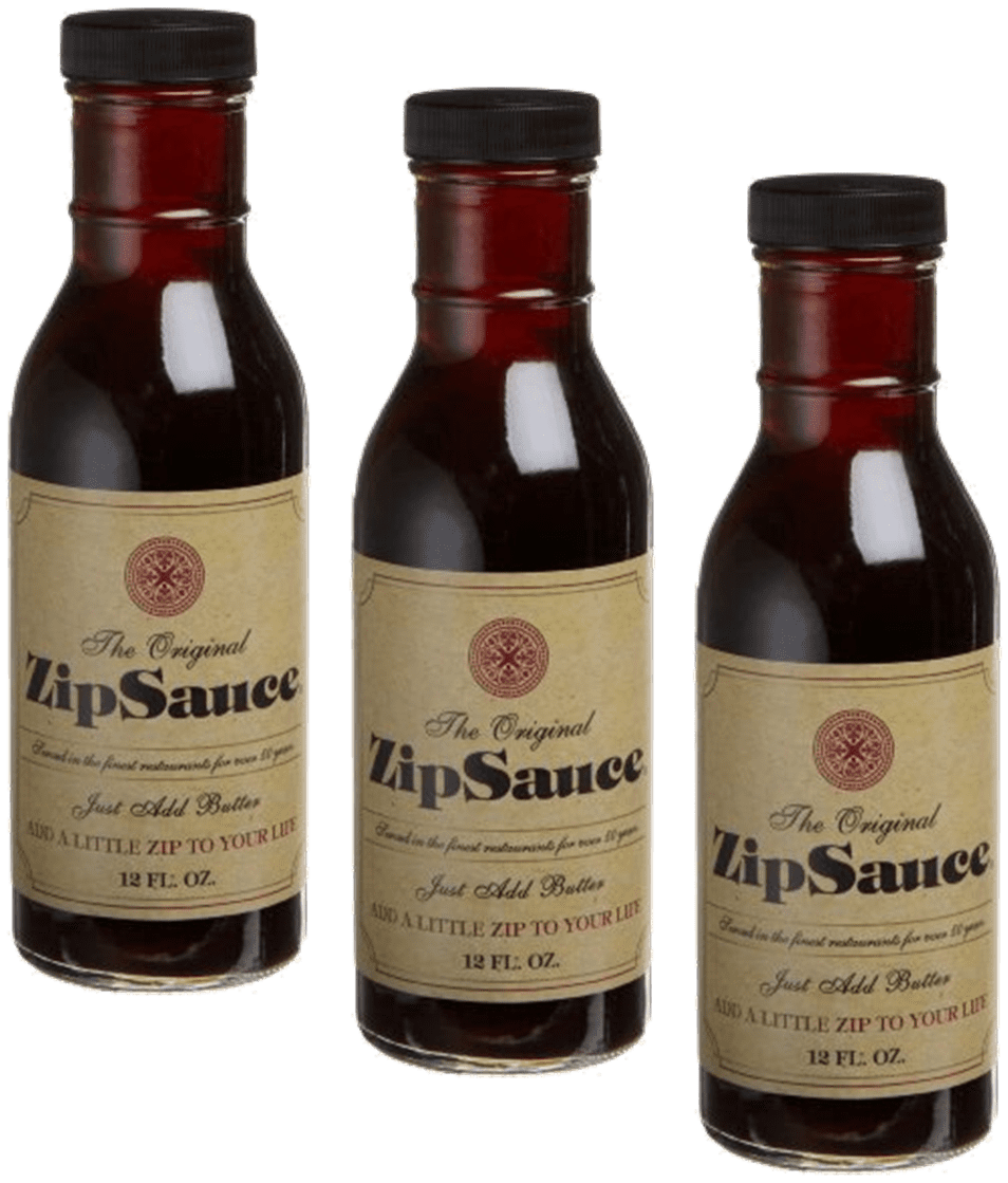 ZipSauce Original Steak Sauce, Sugar Free, Gluten Free, 3Pack 12 fl.oz. Bottles