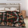 thumbnail image 3 of Custom Christmas Name Blanket for Kids Adults, Personalized Merry Christmas Elk Christmas Tree Fleece Throw Blankets, Christmas Customized Gifts for Family Friends Mom Dad Grandma Grandpa, 3 of 6