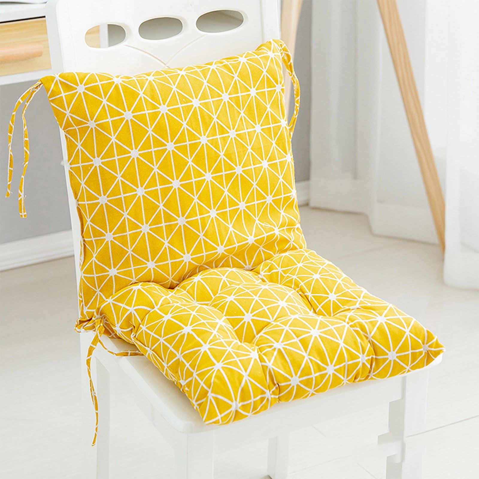 Dvumao High Back Chair Cushion, Outdoor Rocking Chair Pad with Straps, Replacement Cushion for Porch Swing, Wicker Bench, and Indoor Use