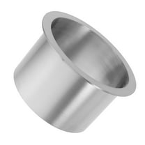 MIPCASE Home Kitchen Stainless Steel Recessed Garbage Lid with Round Metal Design