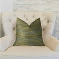 thumbnail image 2 of Plutus Brands Vermont Blue and Taupe Handmade Luxury Pillow, 2 of 3