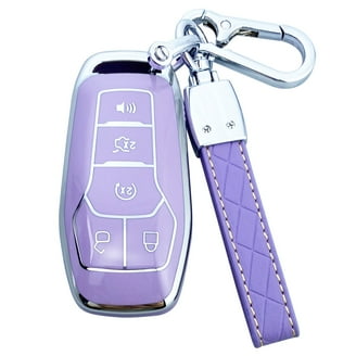 IJDMTOY Chrome Blue TPU Key Fob Cover Case For Ford & Lincoln 4/5-Button Smart Keys (2013-2017 Models) 1 thumbnail image