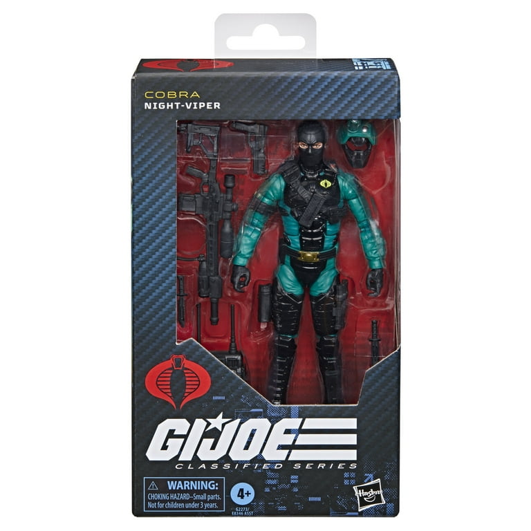 G.I. Joe Classified Series 187, Night-Viper, 6” Action Figure