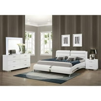 Jeremaine 4-piece Eastern King Bedroom Set White