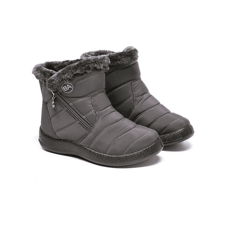 

GENILU Womens Waterproof Winter Ankle Boots Snow Boots Outdoor Warm Booties Plush Lined Shoes Ladies Boots