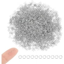 1000Pcs 3mm Jump Rings 26 Gauge Stainless Steel Open Jump Rings Round Jump Rings Jewelry Accessories for DIY Bracelet Earring Jewelry Making, Necklace Repair