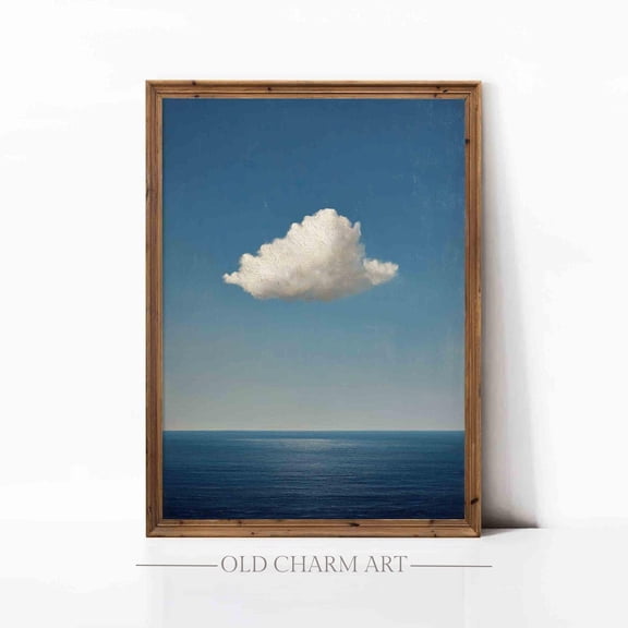 Abstract Wall Art, Cloud In The Sky, Abstract Landscape Poster, Contemporary Home Wall Decor Wa476, Unframed Poster Size 8x12