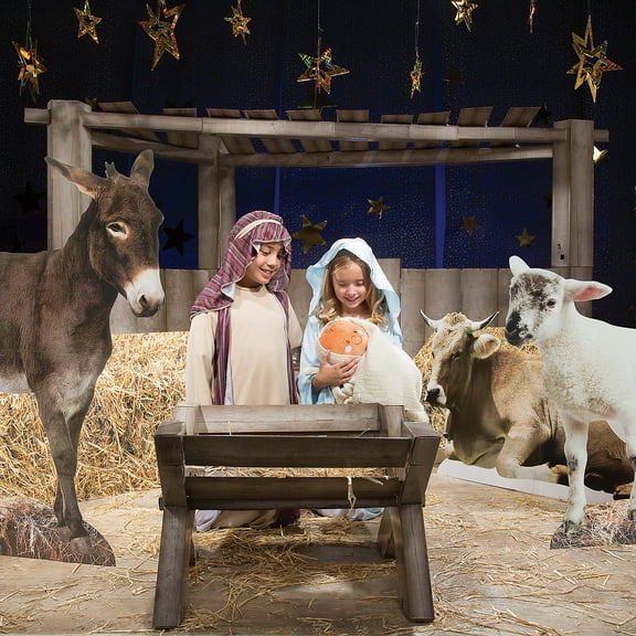 Nativity Décor Kit, Party Decor, Christmas, 7 Pieces