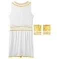thumbnail image 6 of Haitryli Men's 3 Pieces Mr Toga Greek God Set Adult Party Toga Roman Dress with Wristband White S, 6 of 7