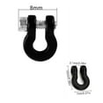 thumbnail image 5 of Tachiuwa RC Tow Hook Replacement RC Trailer Tow Hook Metal D Rings Tow Shackle for SCX24 Black, 5 of 5