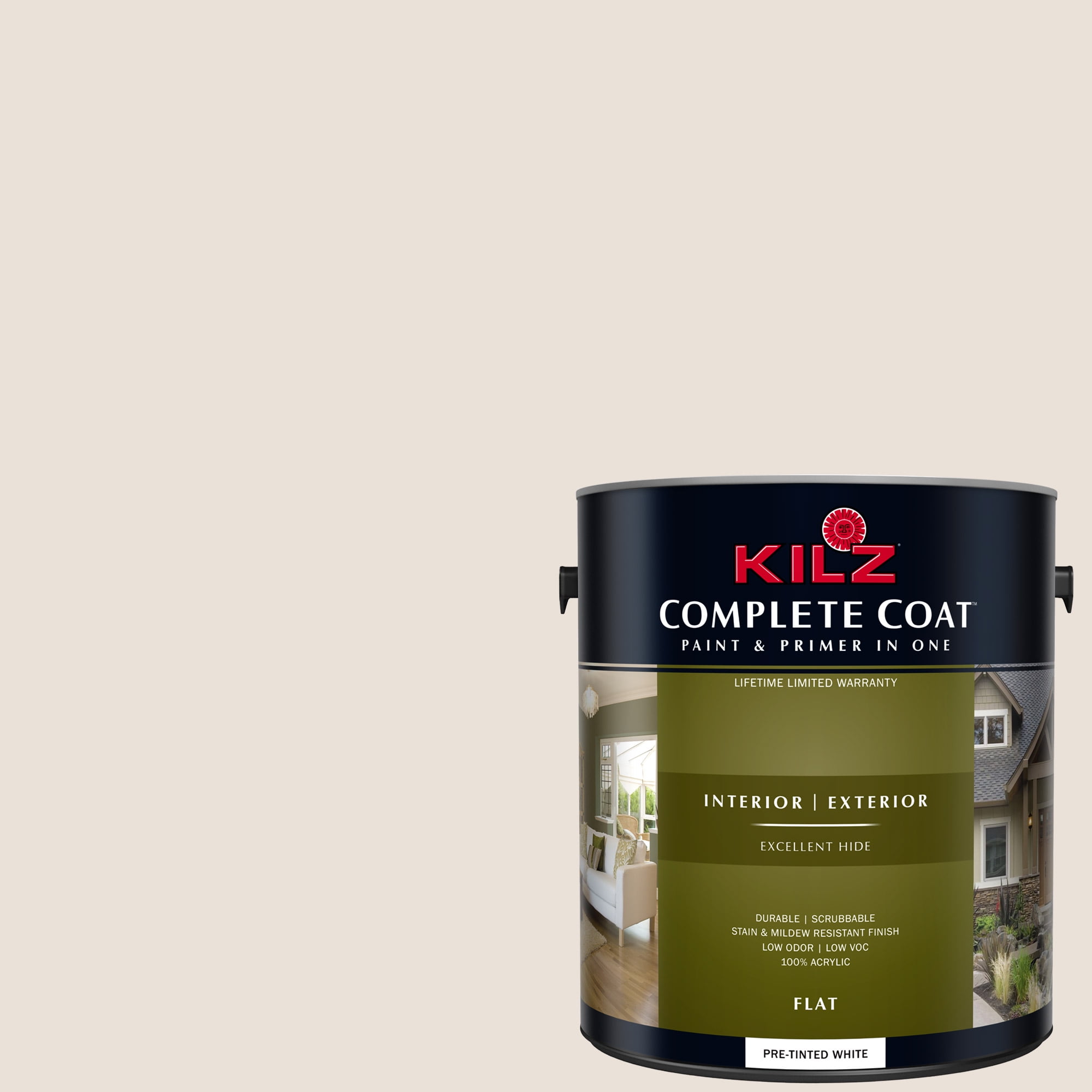 Kilz Complete Coat Interior Exterior Paint Primer In One Lj220 Kilz Complete Coat Interior Exterior Paint Primer In One Lj220 Antique White
